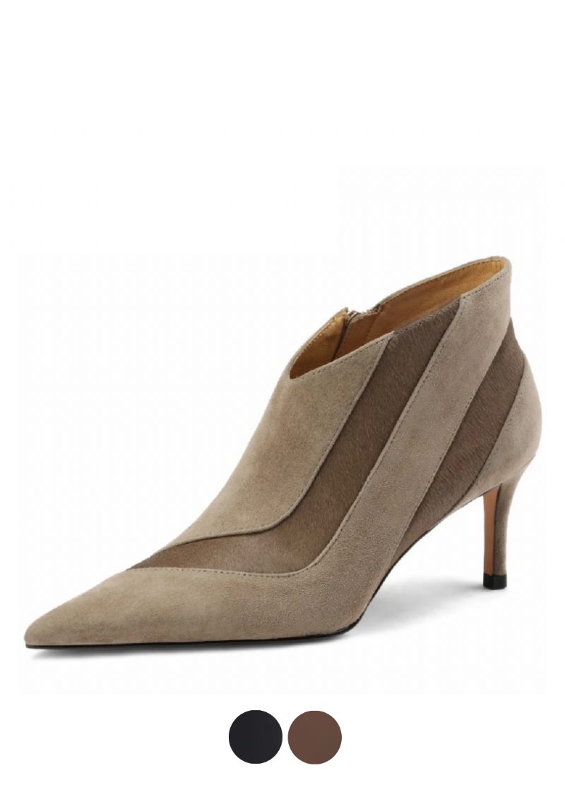 Paula Pumps Med Høje Hæle I Ruskind Til Kvinder