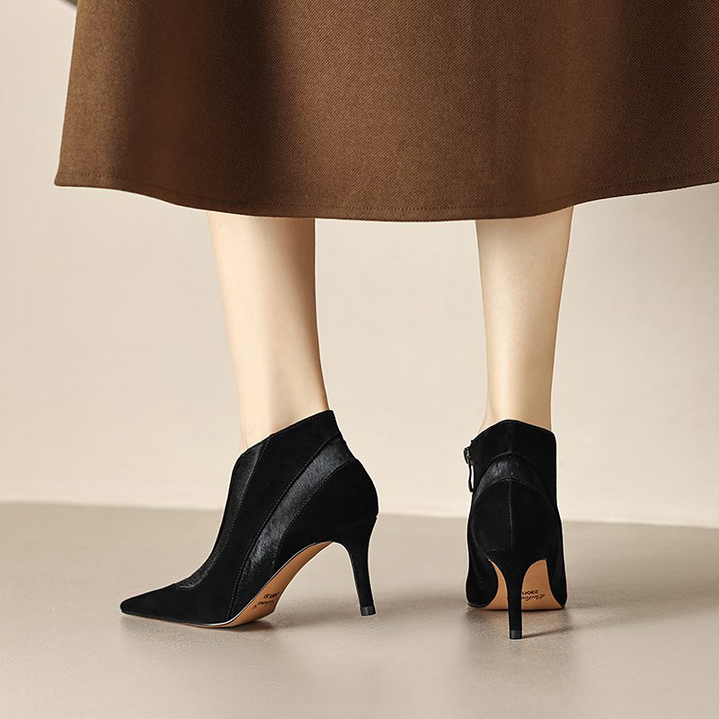 Paula Pumps Med Høje Hæle I Ruskind Til Kvinder - Brun
