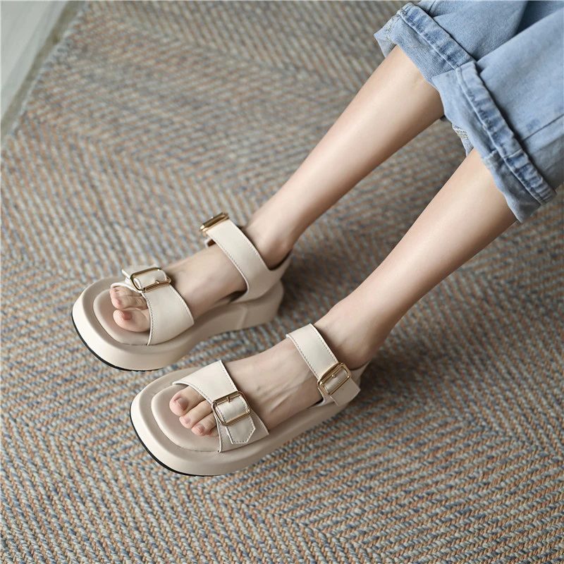 Peggy Flad Sandal Til Kvinder - Gul