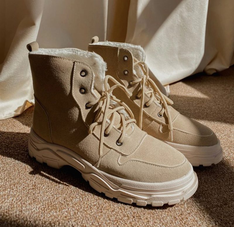 Pelae Støvler Ankelhøjde - Beige med pels