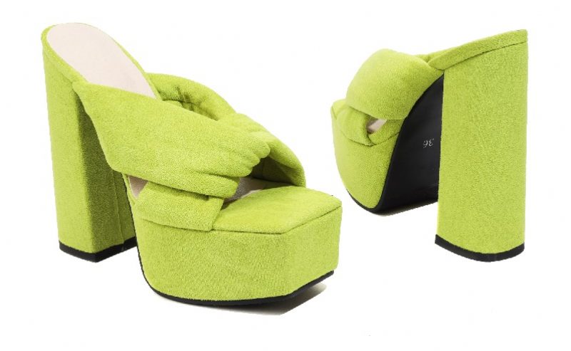 Penelope Platform Sandal Til Kvinder - Grøn