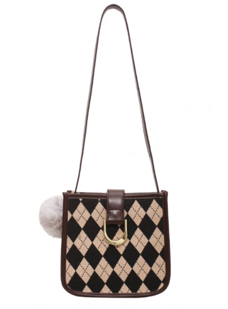 Peniche Small Canvas Crossbody-håndtaske Til Kvinder - Kaffe