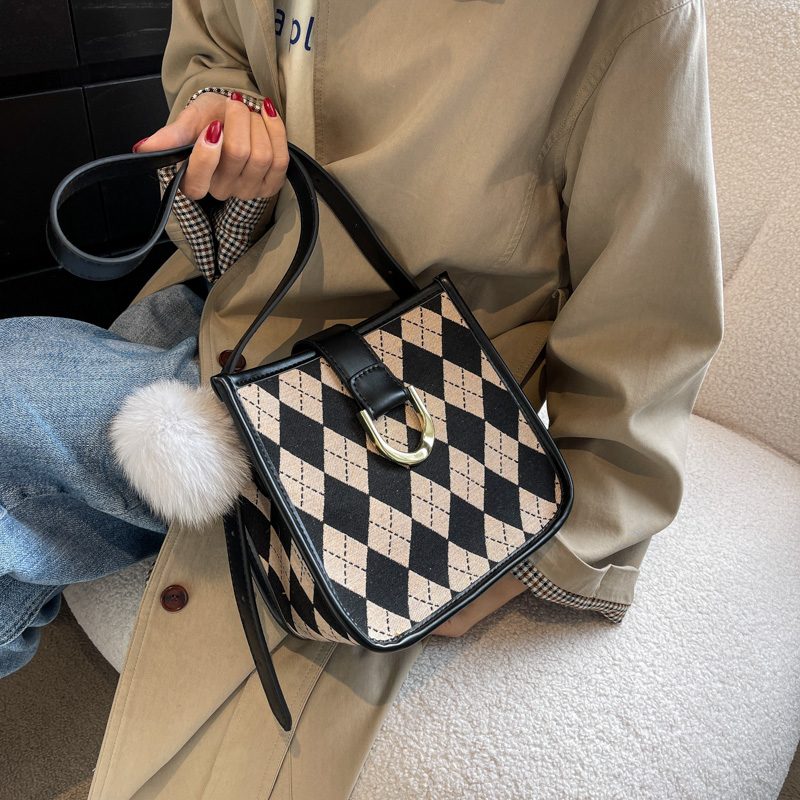 Peniche Small Canvas Crossbody-håndtaske Til Kvinder - Kaffe