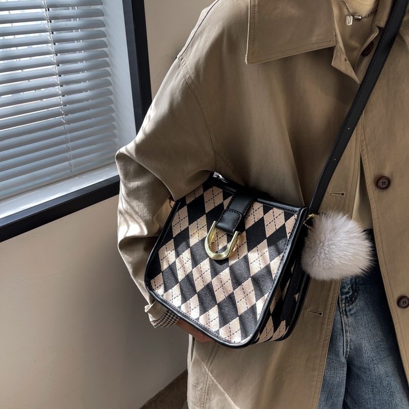 Peniche Small Canvas Crossbody-håndtaske Til Kvinder - Kaffe