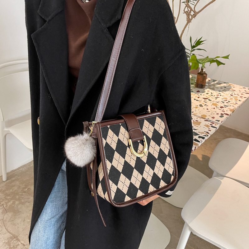 Peniche Small Canvas Crossbody-håndtaske Til Kvinder - Kaffe