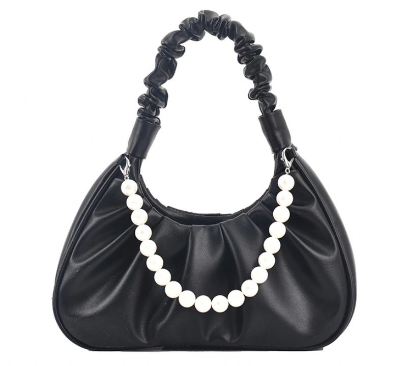 Perla Small Luxury Crossbody-håndtaske Til Kvinder - Sort