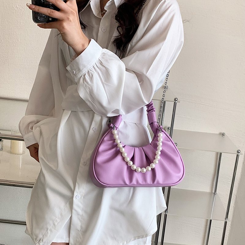 Perla Small Luxury Crossbody-håndtaske Til Kvinder - Sort