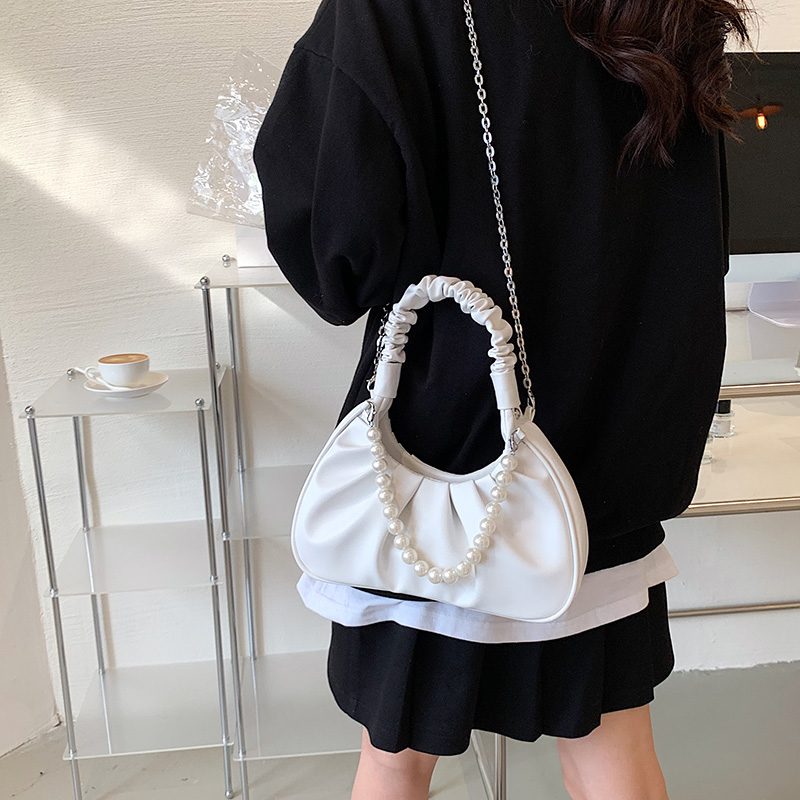 Perla Small Luxury Crossbody-håndtaske Til Kvinder - Sort