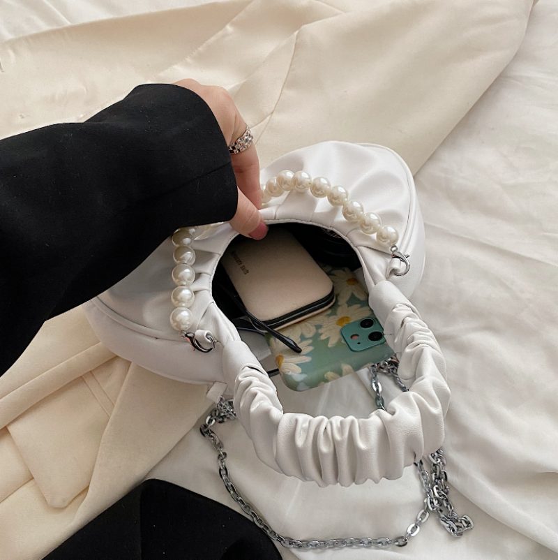 Perla Small Luxury Crossbody-håndtaske Til Kvinder - Sort