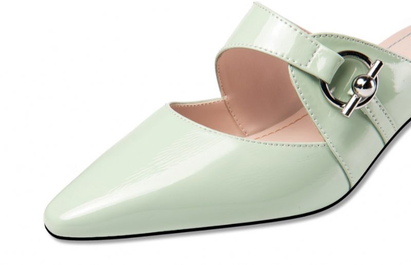 Piani Elegante Mules-sko I Ægte Læder Til Kvinder - Beige