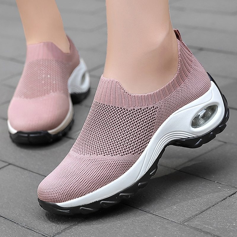 Pier Åndbare Sorte Gåsko Til Kvinder - Pink