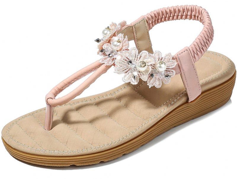 Pilar Komfortabel Sandal Til Kvinder Med Elastik - Pink