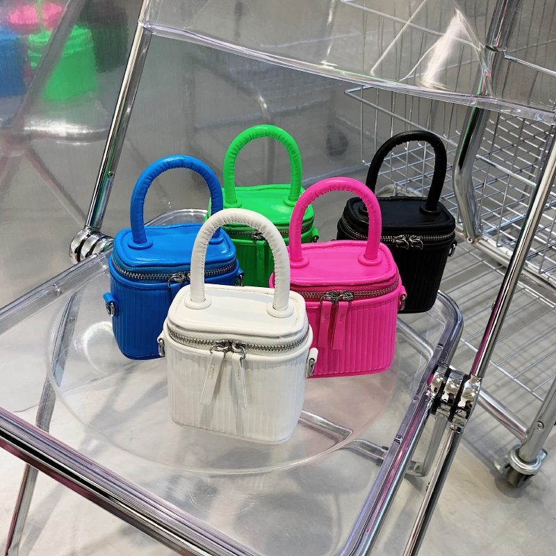Pinky Crossbody-håndtaske I Læder Til Kvinder - Pink