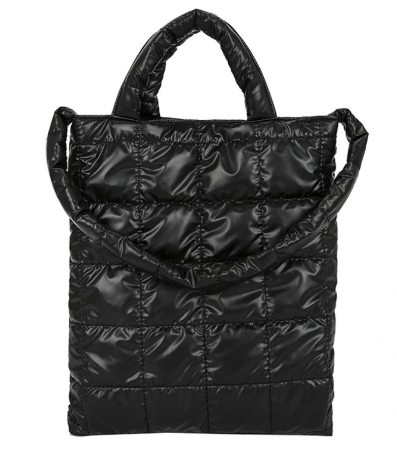 Piroly Dame Designer Large Shoulder Handbag - Sort