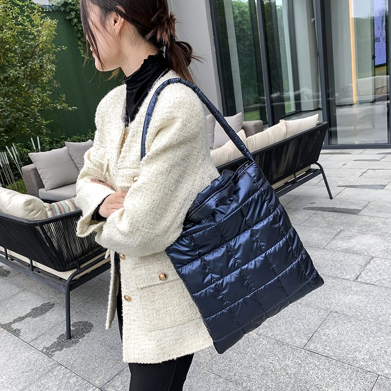 Piroly Dame Designer Large Shoulder Handbag - Sort