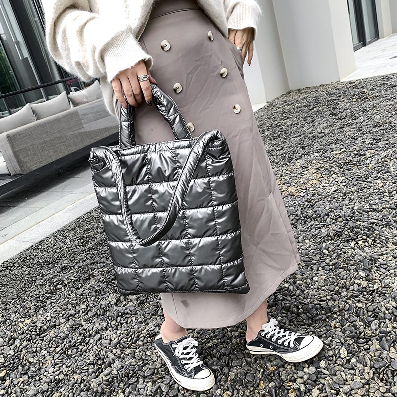 Piroly Dame Designer Large Shoulder Handbag - Sort