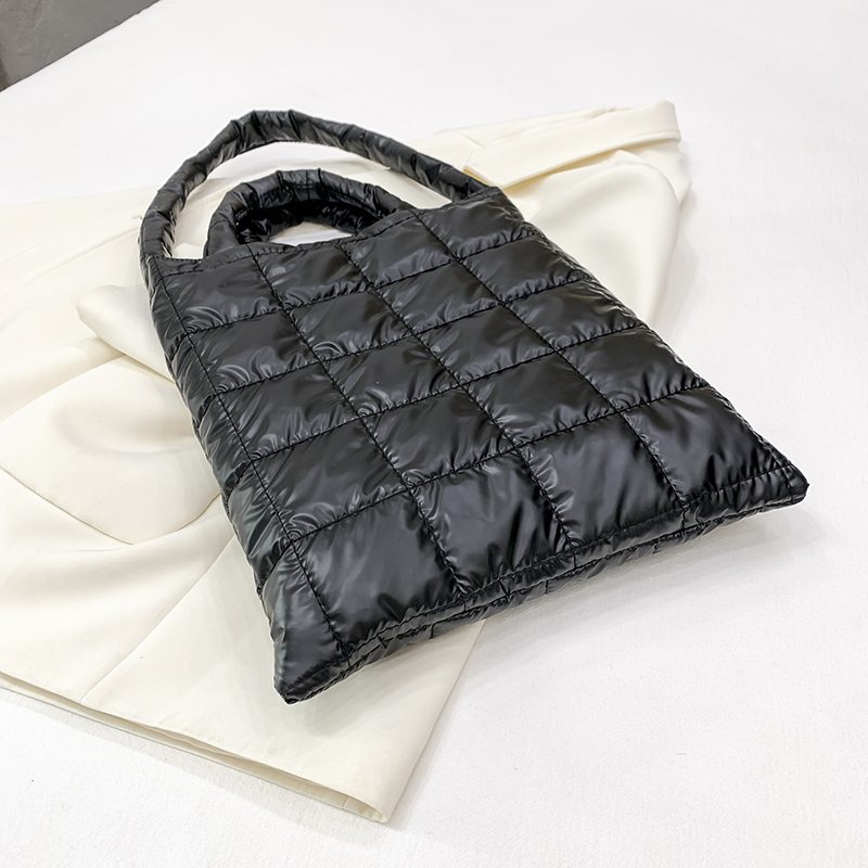 Piroly Dame Designer Large Shoulder Handbag - Sort