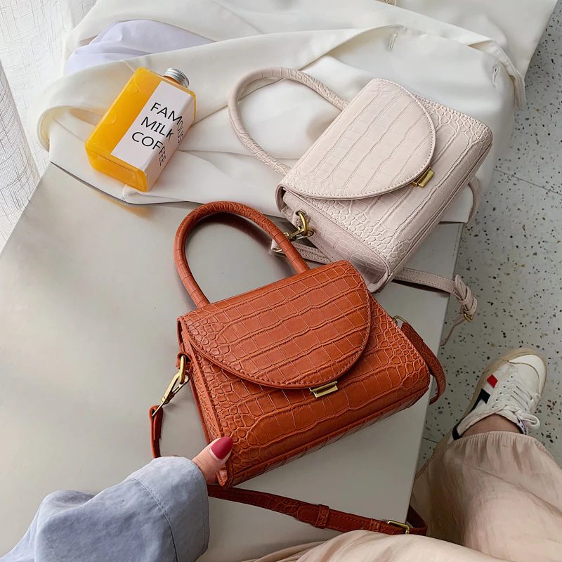 Pirulin Crossbody-håndtaske I Læder Til Kvinder - Brun