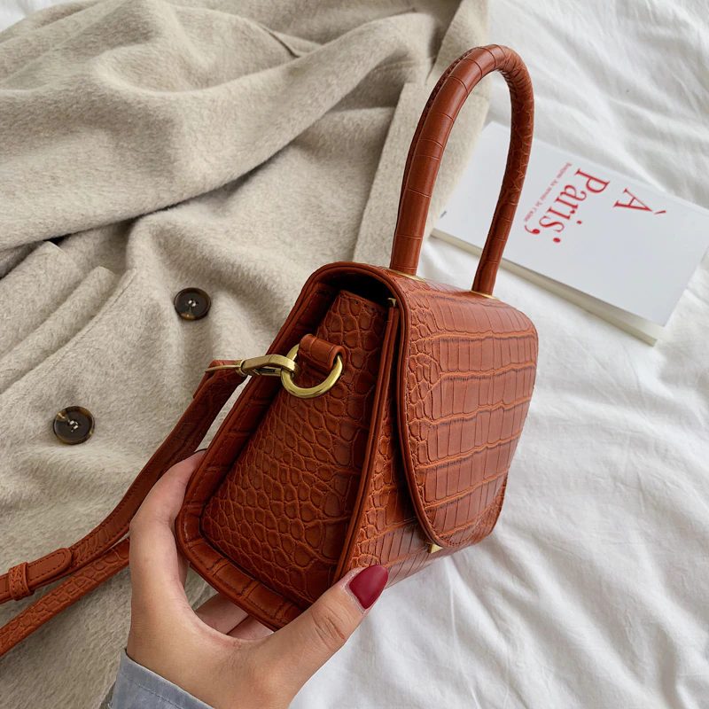 Pirulin Crossbody-håndtaske I Læder Til Kvinder - Brun
