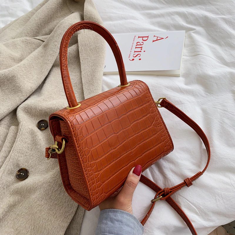 Pirulin Crossbody-håndtaske I Læder Til Kvinder - Brun