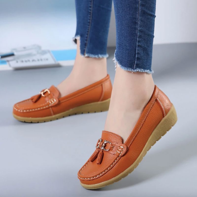 Pola Dame Loafer Sko - Orange