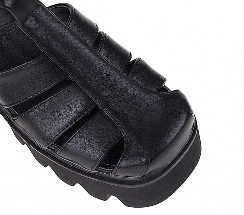 Polaca Platform-sandal Til Kvinder - Sort