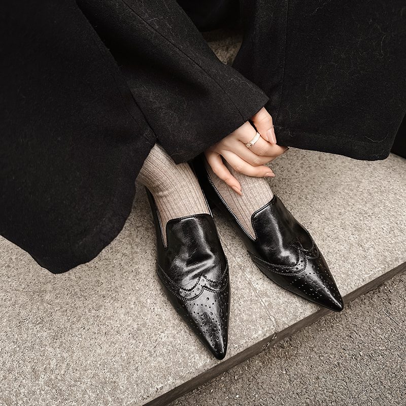 Polonia Dame Elegant Komfortabel Pumps - Sort