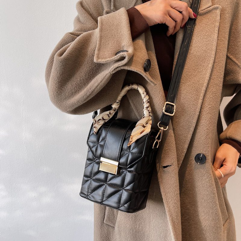 Poly Vinter Mini Crossbody-håndtaske Til Kvinder - Grøn