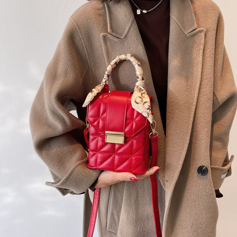 Poly Vinter Mini Crossbody-håndtaske Til Kvinder - Grøn