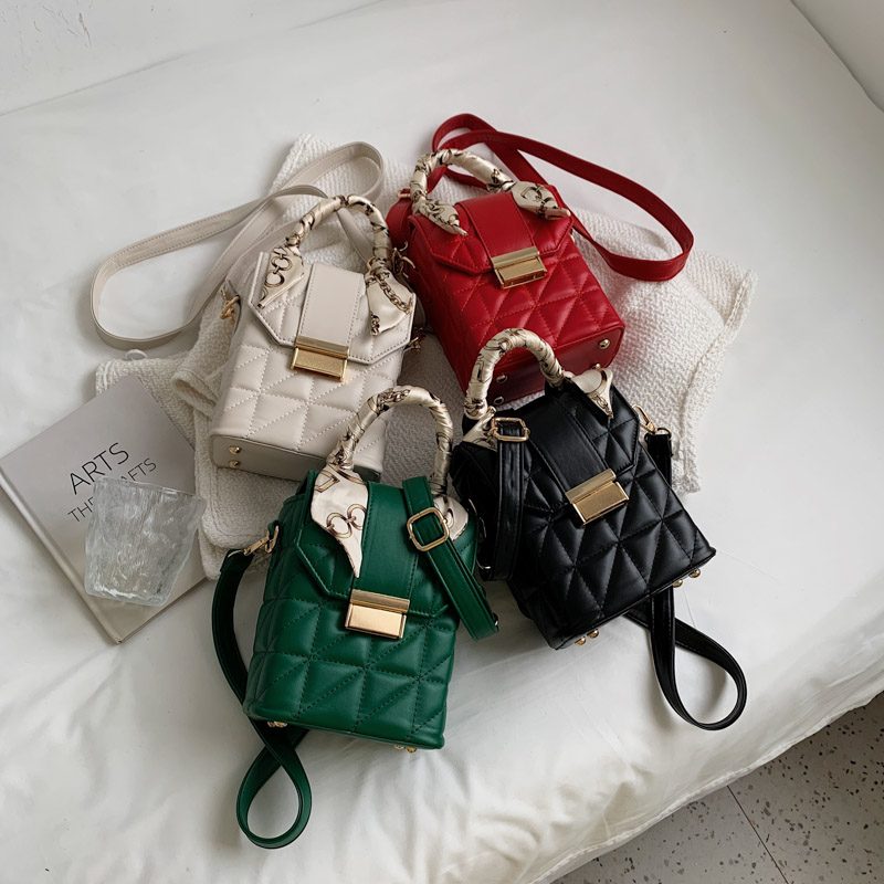 Poly Vinter Mini Crossbody-håndtaske Til Kvinder - Grøn