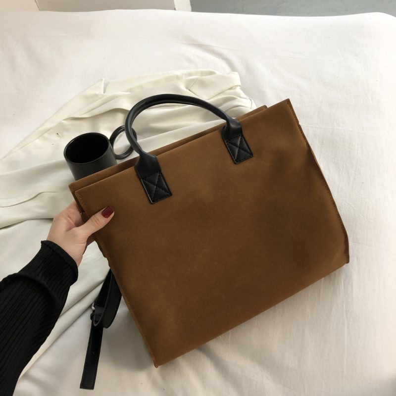 Ponche Stor Designerhåndtaske Til Kvinder - Sort