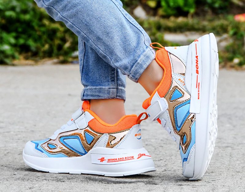 Pons Unisex Afslappede Sneakers Til Børn - Orange