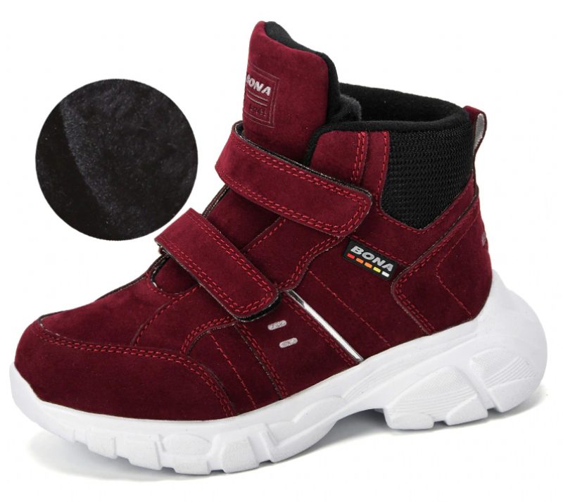 Pons Unisex Varme Sneaker Til Børn - Bordeauxrød