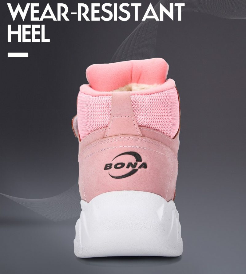 Pons Unisex Varme Sneaker Til Børn - Bordeauxrød