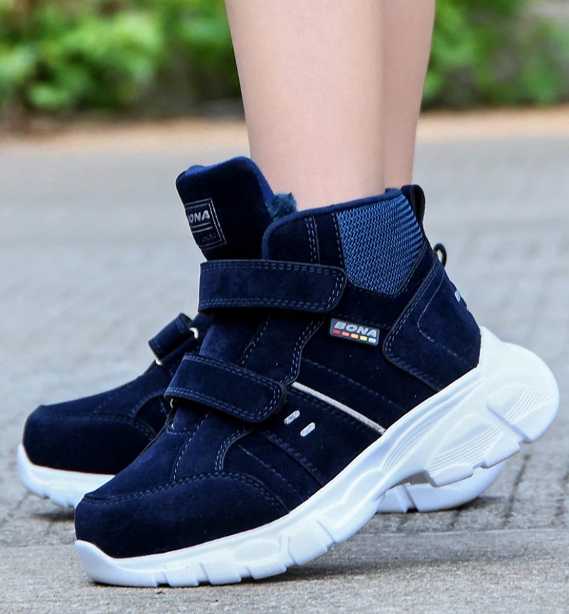 Pons Unisex Varme Sneaker Til Børn - Bordeauxrød