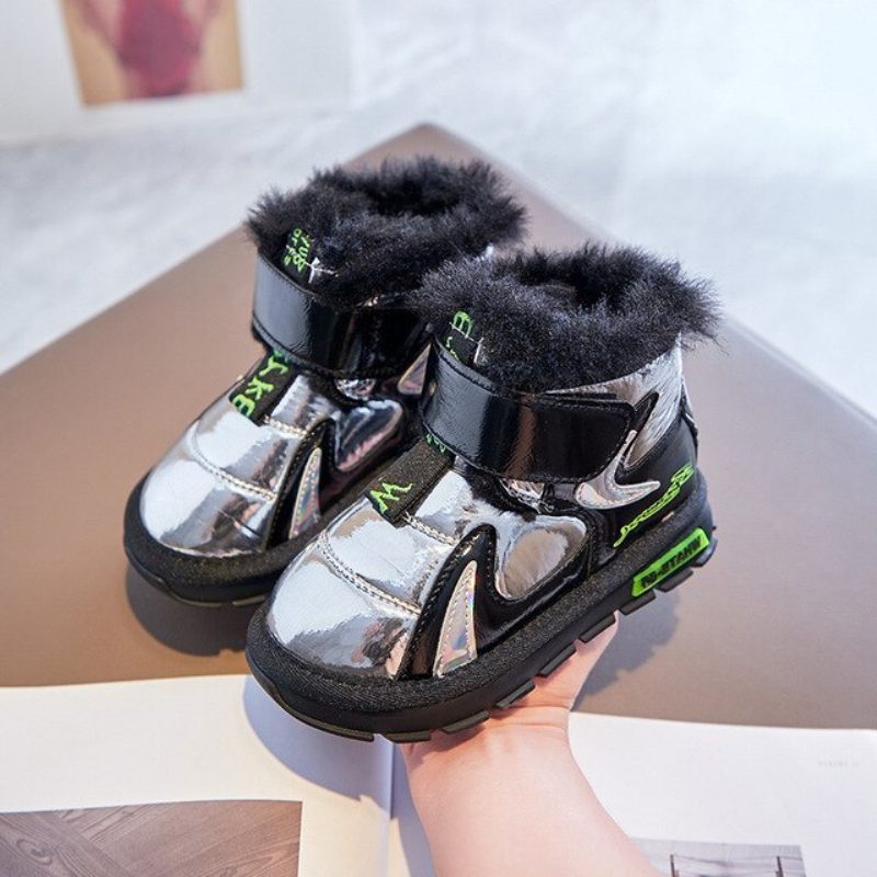 Presley Unisex Snestøvle Til Børn - Sort pels