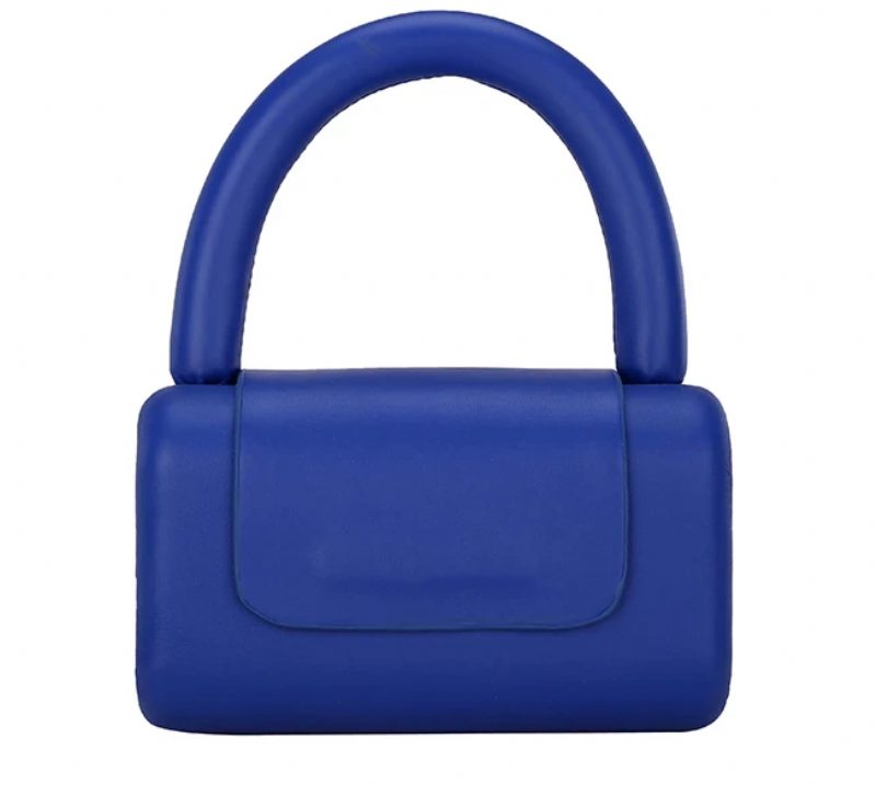 Puig Mini Læder Crossbody Håndtaske Til Kvinder - Blå