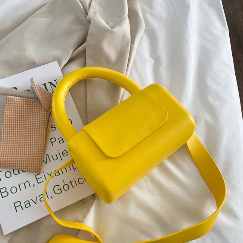 Puig Mini Læder Crossbody Håndtaske Til Kvinder - Blå