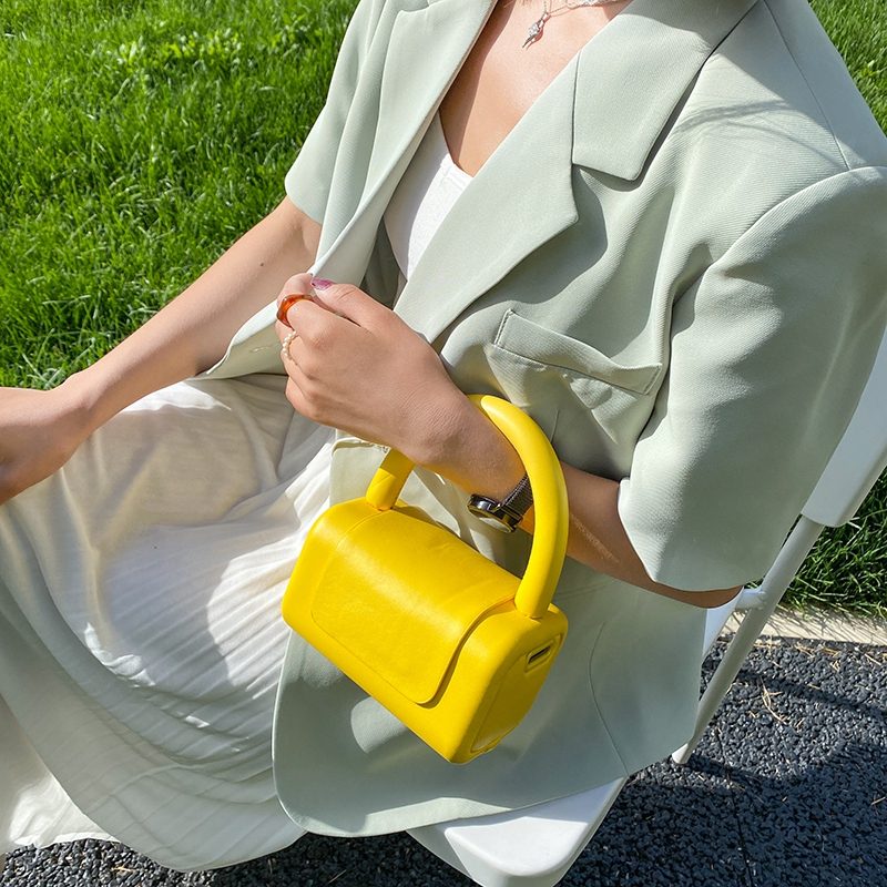 Puig Mini Læder Crossbody Håndtaske Til Kvinder - Blå