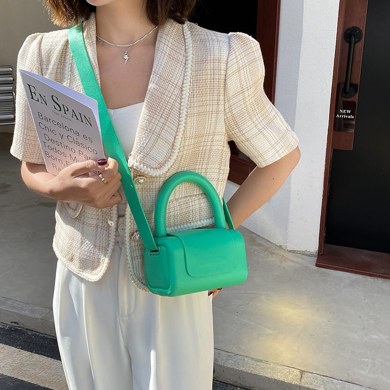 Puig Mini Læder Crossbody Håndtaske Til Kvinder - Blå