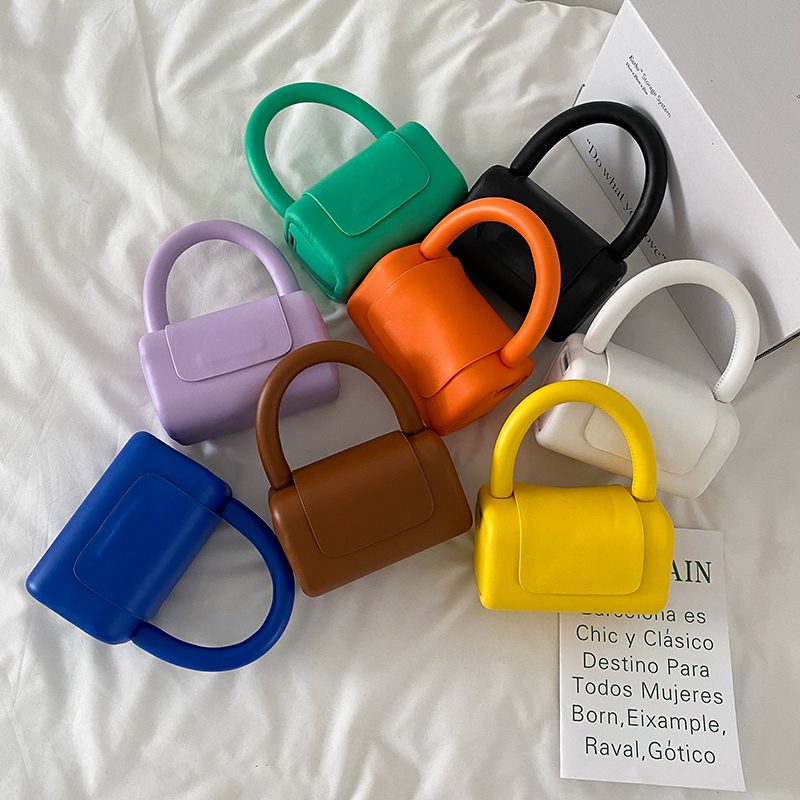 Puig Mini Læder Crossbody Håndtaske Til Kvinder - Blå
