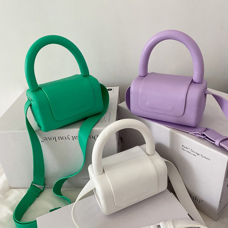 Puig Mini Læder Crossbody Håndtaske Til Kvinder - Blå