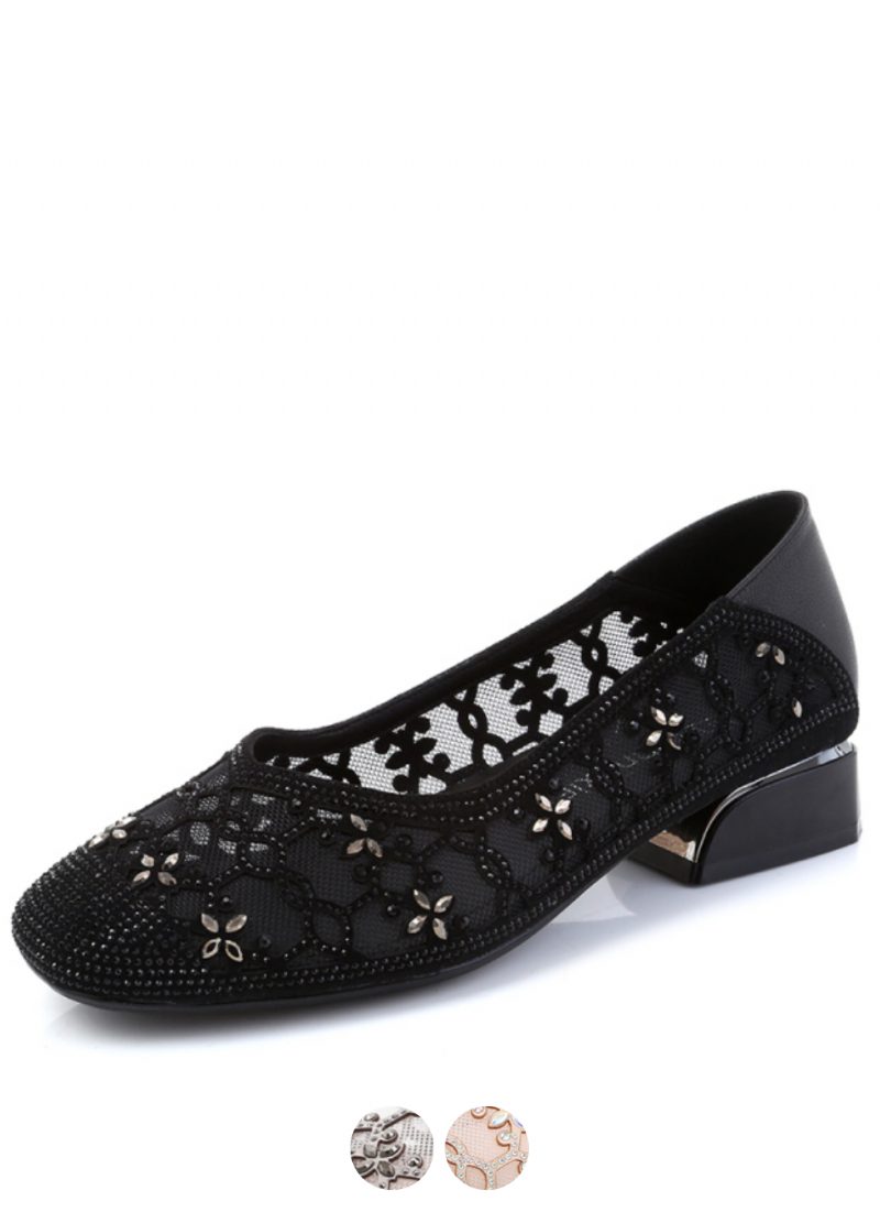 Putin Fashionable Summer Pumps Sorte Sko Til Kvinder