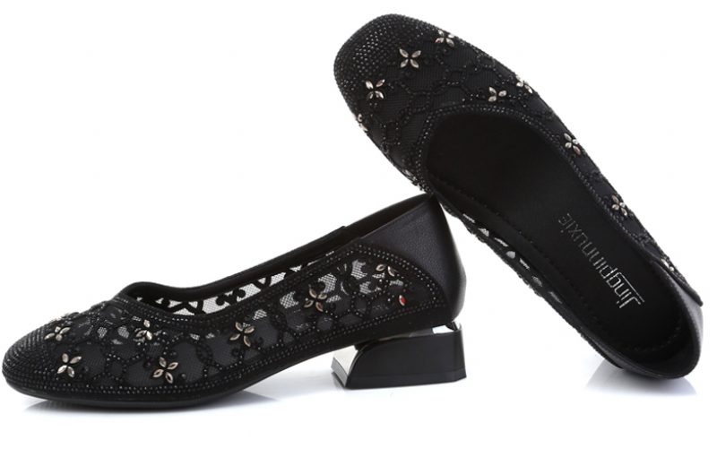 Putin Fashionable Summer Pumps Sorte Sko Til Kvinder - Sort