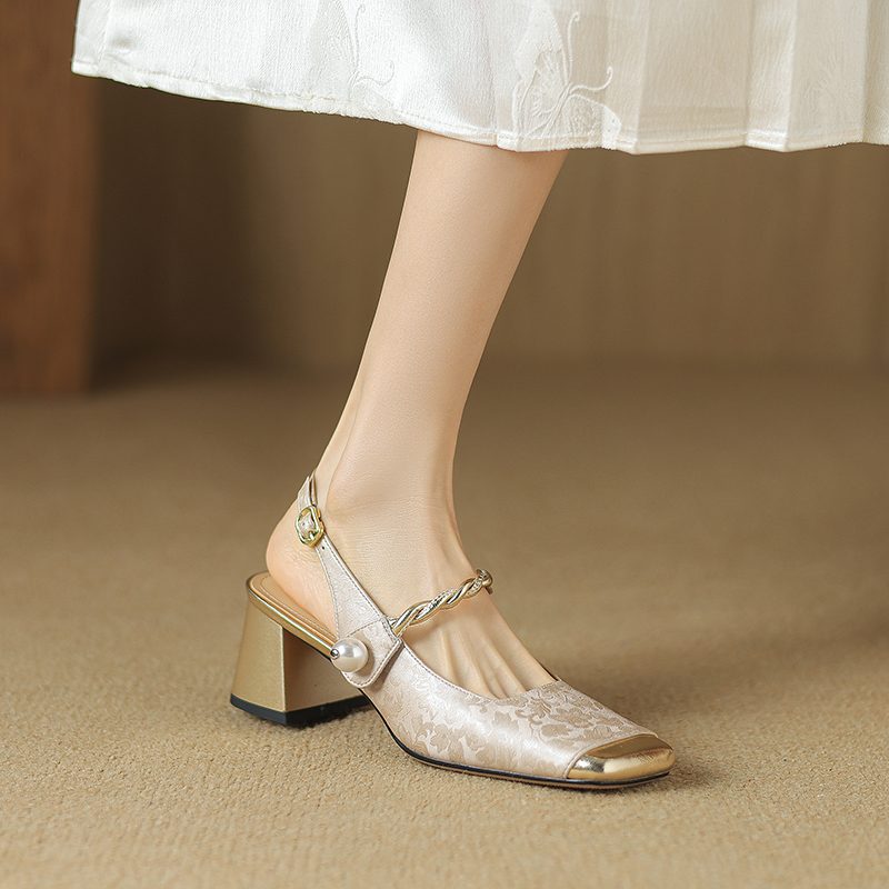 Rafaela Kvinders Square Toe Dress Pumps - Grøn