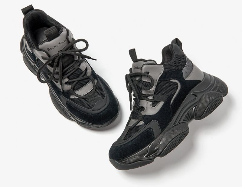 Raguel Mesh-platformsneaker Til Kvinder - Sort