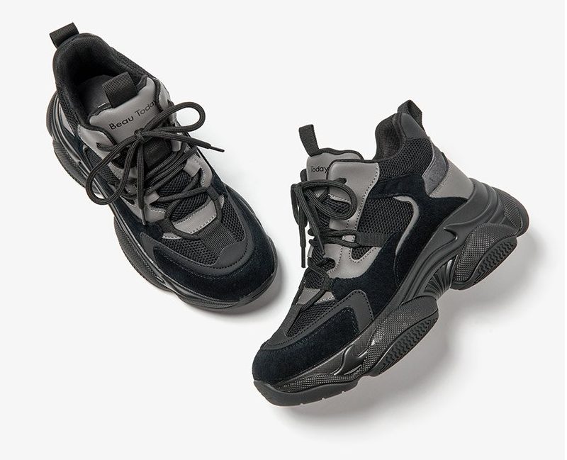 Raguel Mesh-platformsneaker Til Kvinder - Sort