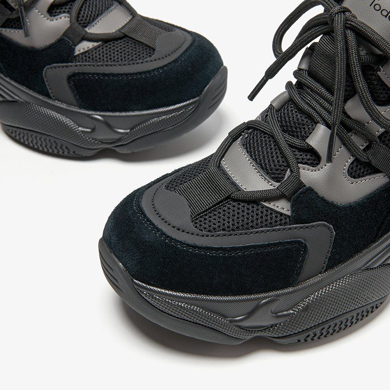 Raguel Mesh-platformsneaker Til Kvinder - Sort