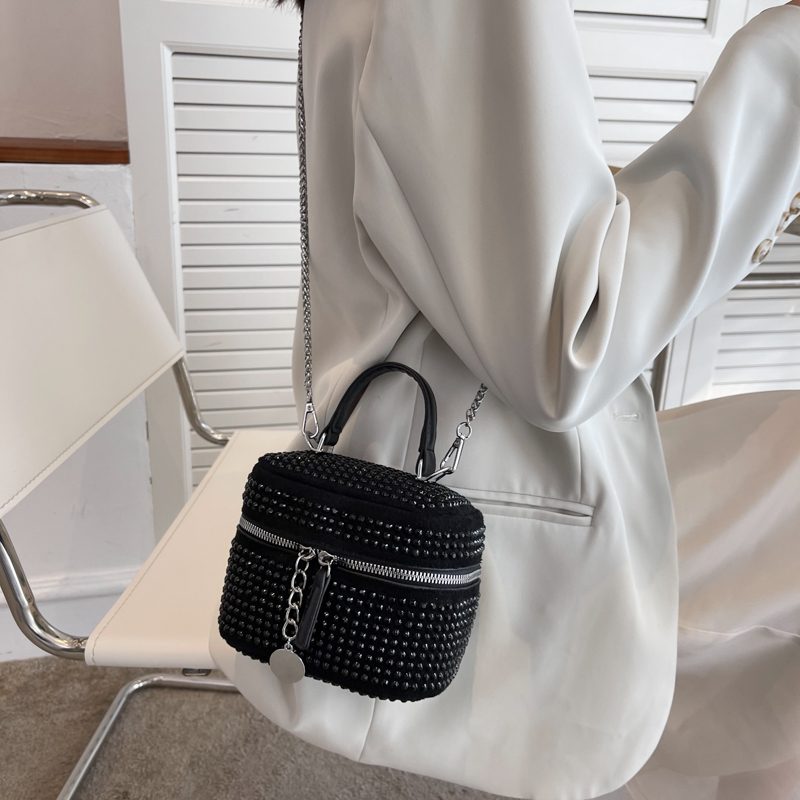 Raibel Luksus Mini Crossbody Håndtasker Til Kvinder - Lille Sølv