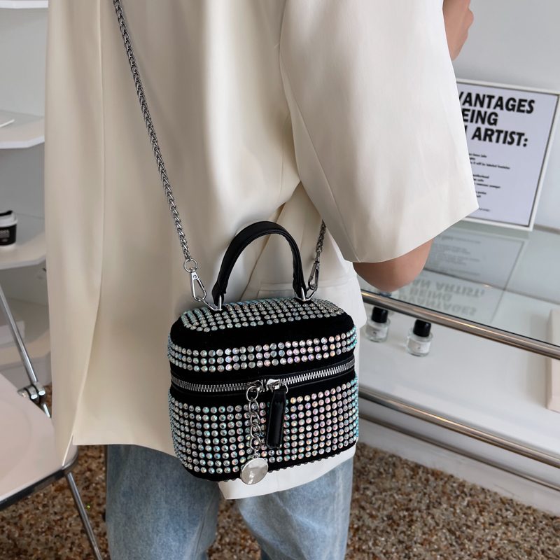 Raibel Luksus Mini Crossbody Håndtasker Til Kvinder - Lille Sølv